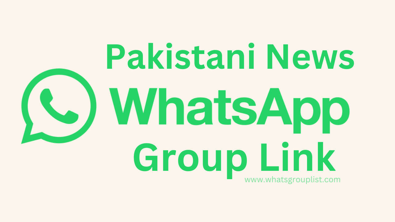 Pakistani News WhatsApp Group Link