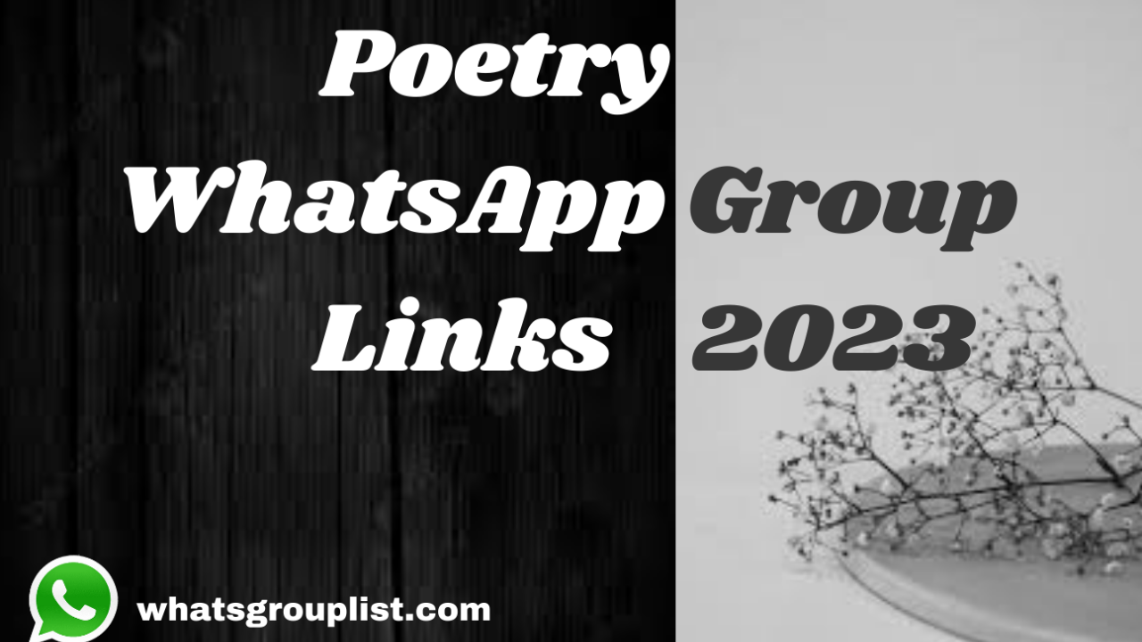 best whatsapp poetry group link 2023